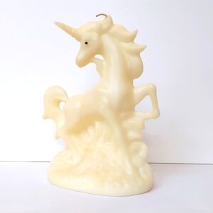 Vintage Wax‎ Unicorn Horse Decorative Candle - Unused White - Unicorn Lover Gift